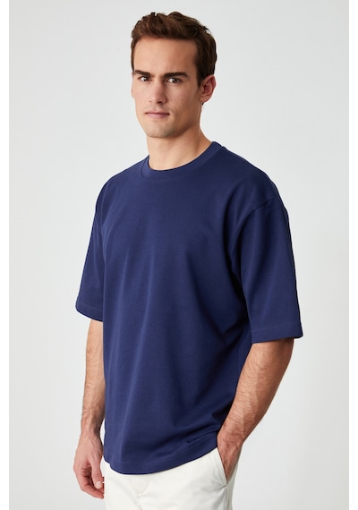 Grımelange Dazmann Erkek Oversize Fit Bisiklet Yaka Kısa Kollu %100 Organik Pamuk Lacivert T-shirt Lacivert Grımelange Dazmann Erkek Oversize Fit Bisiklet Yaka Kısa Kollu %100 Organik Pamuk Lacivert T-shirt Lacivert