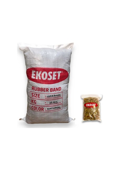 Kauçuk Kasa Paket Lastiği 180x4 25 Kg