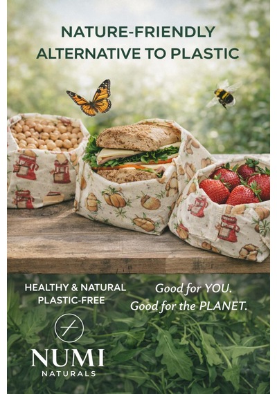 Balmumu Gıda Saklama Bezleri Premium 3 Lü Set 30 30 Cm - Country Pantry Serisi Çok  Renkli