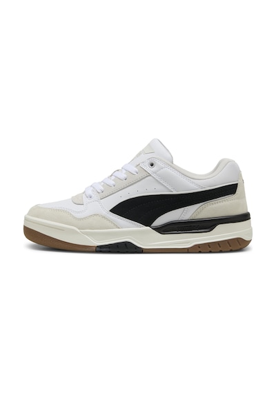 Puma Rebound Retro Sd Erkek Spor Ayakkabı Beyaz Siyah Beyaz - Siyah
