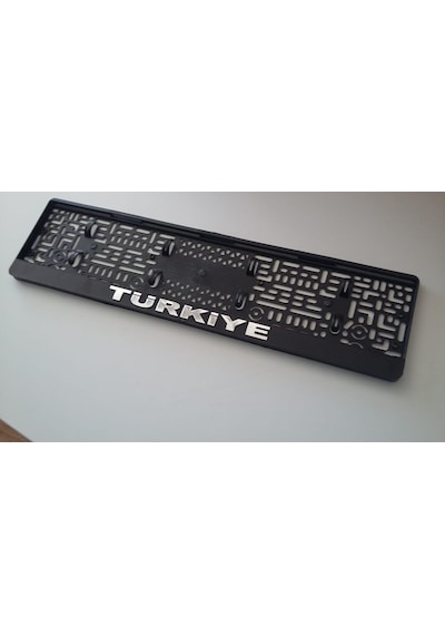 2 Adet Kabartmalı Gümüş Yaldız Baskılı Türkiye Plakalık 287399764