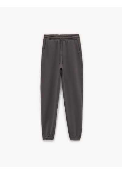 Koton Beli Bağcıklı Şardonlu Cep Detaylı Jogger Kışlık Eşofman Altı Gri 6wam40013mk Gri Koton Beli Bağcıklı Şardonlu Cep Detaylı Jogger Kışlık Eşofman Altı Gri 6wam40013mk Gri