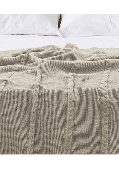 Koza Home Trenza Vizon Tek Kişilik Battaniye 15036