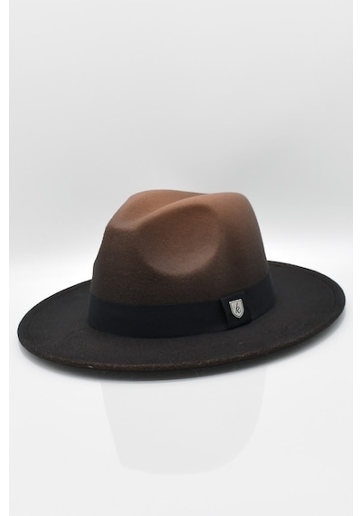 Külah Erkek Multicolor Fötr Şapka Camel Panama Hat-Camel-Standart