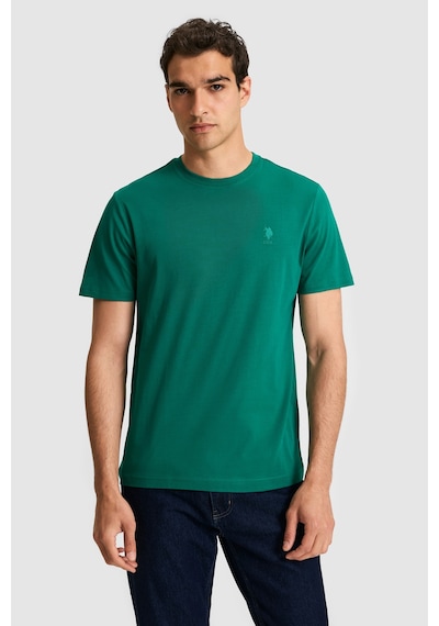 U.s. Polo Assn. Erkek Koyu Yeşil Tişört Basic 50326953-vr079 Koyu Yesıl