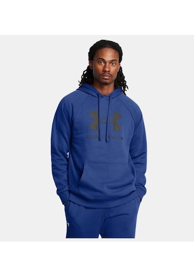 Under Armour Ua Rival Fleece Logo Hd Erkek Sweatshirt-29060 Mavi