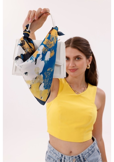 Desenli Fular Bandana Estacraft Renkli