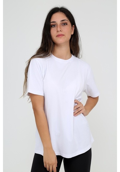 Rubadi Oversize Bol ve Geniş Kesim Bisiklet Yaka Basic Salaş Model T-Shirt Beyaz Rubadi Oversize Bol ve Geniş Kesim Bisiklet Yaka Basic Salaş Model T-Shirt Beyaz