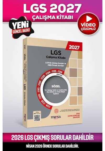 2027 Güncel 8. Sınıf Lgs Çıkmış Sorular Ve Meb Örnek Soruları Çalışma Kitabı Seti