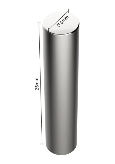 2 Adet Neodyum Mıknatıs Kedi Gözü Uygulaması Için 5x25mm Magnet