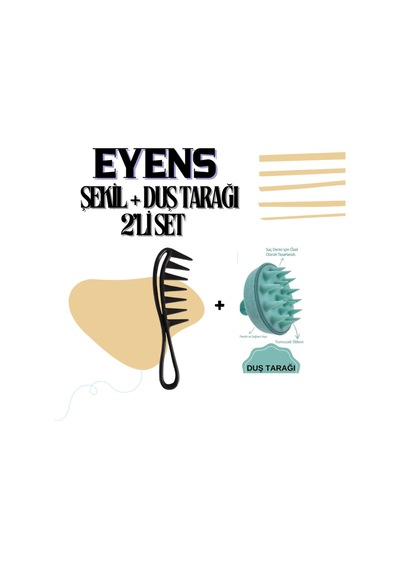 Eyens Wax Şekil + Duş Tarağı 2'li Set