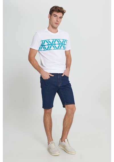 Ac&Co / Altınyıldız Classics Erkek K.Lacı Slim Fit Dar Kesim Pamuklu Esnek Denim Şort