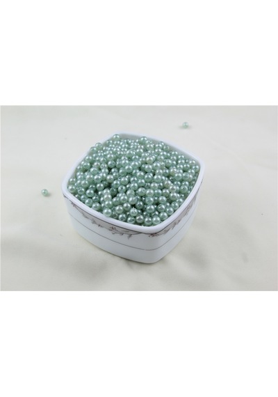 6 Mm Açık Soluk Yeşil Tonu İnci Boncuk 30 Gr Kolye, Bileklik, Küpe Ve Takı Yapımı Diğer