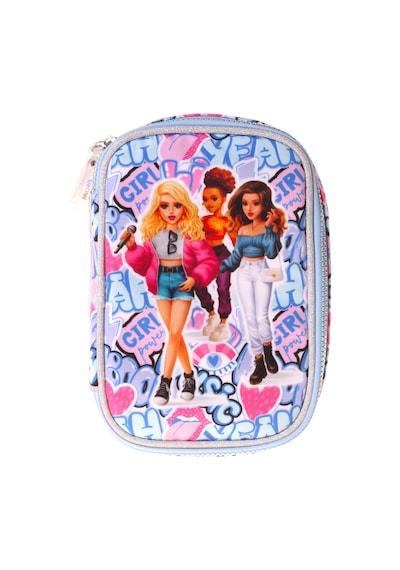 Wow Generation Kız Çocuk Lila Music Desenli Organizer Düzenleyici Kalem Çantası - W6046