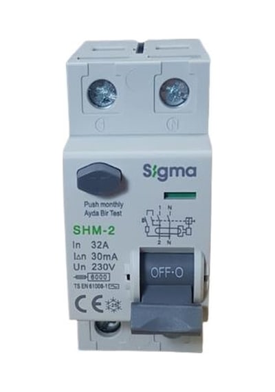 2X32A 30Ma Kaçak Akım Rölesi Sigma