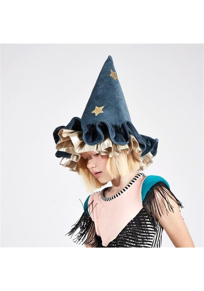 Meri Meri - Pointed Blue Hat - Mavi Cadı Şapkası 0 - 99