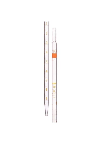 Borox Cam Dereceli Pipet 1 Ml - Serolojik Pipet - Class B - 10 Adet/paket