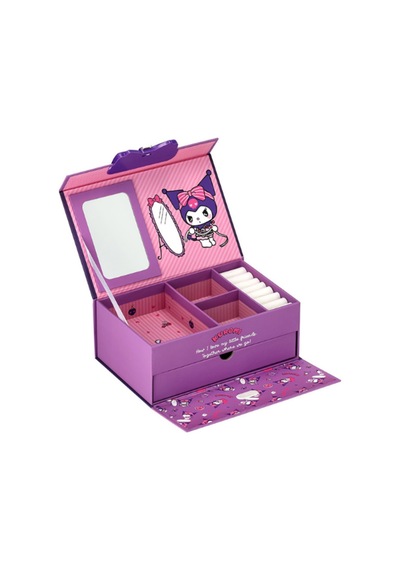 Kuromi Lisanslı Makyaj Kutu Organizer Mor