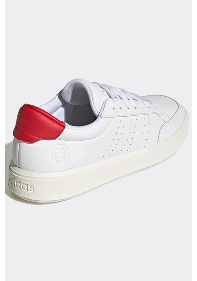 Adidas Nova Court Vegan Leather Sneaker Günlük Beyaz Deri Ayakkabı Beyaz