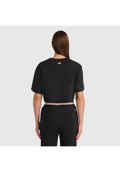 New Balance Nb Lifestyle Women Tshirt Kadın Siyah T-shirt - Wnt3509