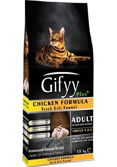 Gifyy Tavuk Etli Yetişkin Kedi Maması 15 KG