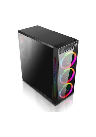 Powerboost VK-C12B RGB Mid Tower Kasa Psu Yok