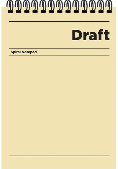 A4 Çizgili Bloknot Draft - Sarı Sarı