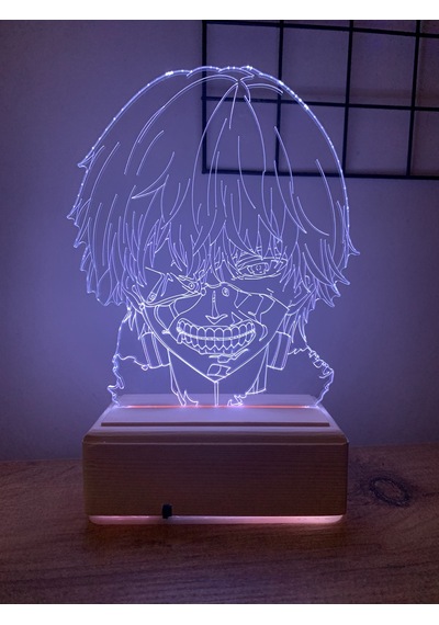 Tokyo Ghoul Ken Kaneki 16 Renk Gece Lambası