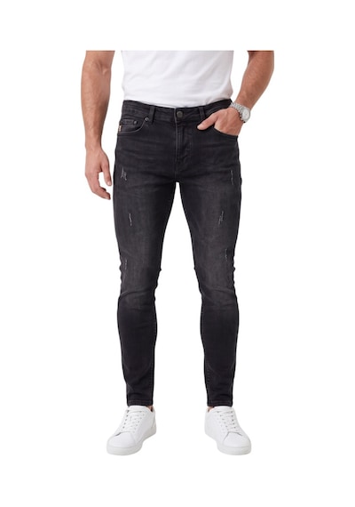 Deepsea Erkek Slim Fit %98 Pamuk Likralı Taşlanmış Yıpratma Detaylı Siyah Kot Pantolon 2600041 Deepsea Erkek Slim Fit %98 Pamuk Likralı Taşlanmış Yıpratma Detaylı Siyah Kot Pantolon 2600041