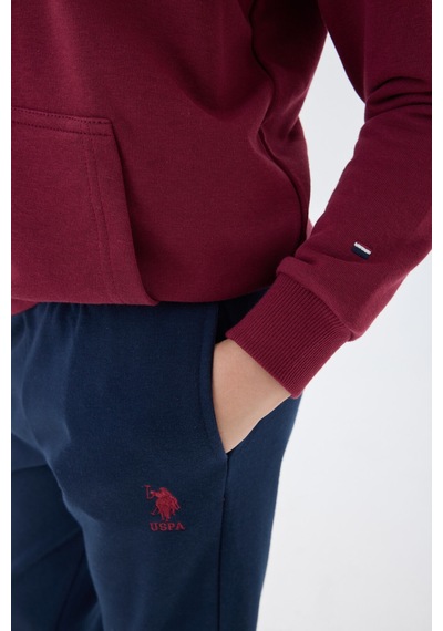 U.S. Polo Assn. U.s. Polo Assn Erkek Çocuk Bordo Eşofman Takımı Us1518-c-v1 Bordo