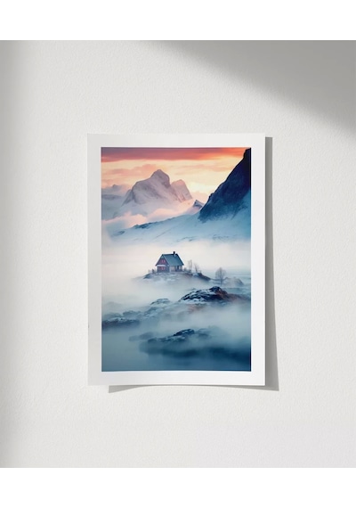 Çerçevesiz Poster Dağdaki Yuva