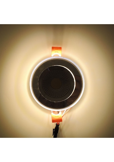 Aynalı Cam Üstü Altı Spot Cob Led Armatür Beyaz Gün Işığı Cam - Metalik