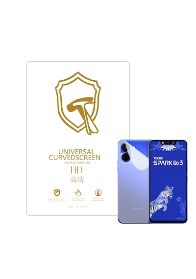 Microcase Tecno Spark Go 3 İle Uyumlu Full Tpu Nano Arka Ekran Koruma Filmi - Ekm102