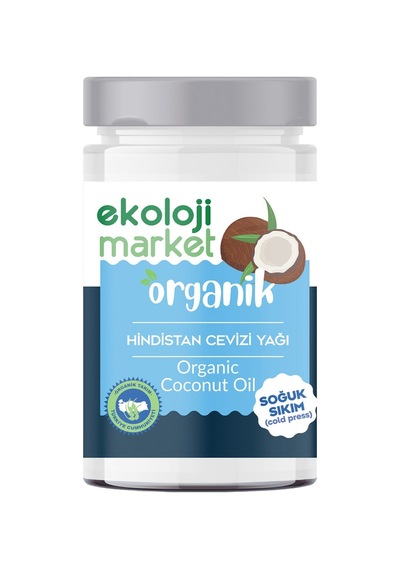 Organik Glutensiz Hindistan Cevizi Yağı Soğuk Sıkım 300 Gr.