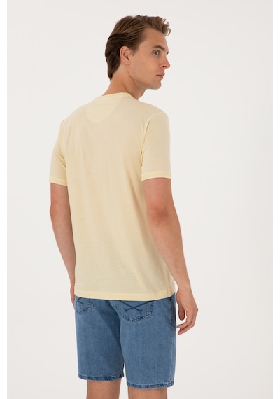U.S. Polo Assn. Erkek Regular Fit Açık Haki Bisiklet Yaka Tişört 50300815-VR183 U.S. Polo Assn. Erkek Regular Fit Açık Haki Bisiklet Yaka Tişört 50300815-VR183