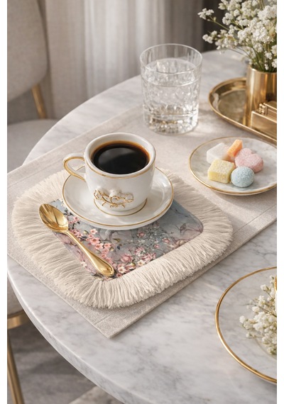 Romantik Çiçekli Kuşlu Saçaklı Sunum Peçetesi - Pastoral Bahar Bohem Pudra Kahve Yanı Sunum Mendili Okyanus Gül Pembesi Romantik Çiçekli Kuşlu Saçaklı Sunum Peçetesi - Pastoral Bahar Bohem Pudra Kahve Yanı Sunum Mendili Okyanus Gül Pembesi