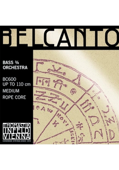 Thomastik Infeld Th-bc600 Kontrbas Tel Seti - Belcanto Üst Segment - Orchestra Series Çelik Halat Çekirdek Rope Core , Yay Arco Kullanımı İçin Optimize Edilmiş Hızlı Tepki, Karanlık Tını Uyum: 3/4 Ve 4/4 Kontrbaslar Orkestra Akordu