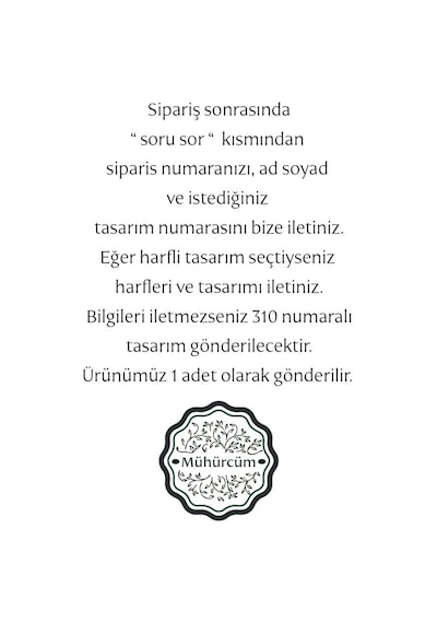 Mühürcüm Kişiye Özel Pirinç Sap Ve Pirinç Kafa Mum Mühür Damgası 2.5 Cm Mhk100ps