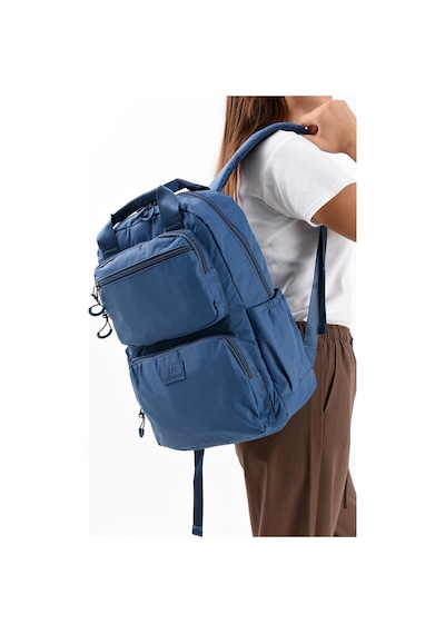 571 Collections Ultra Hafif Şik Ve Su Geçirmez Orta Boy Sırt Çantası Mavi Model: 571-13-9f MAvi