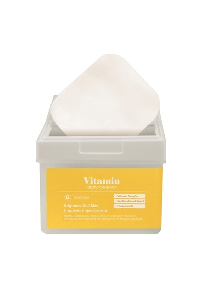 Dermal Vitamin Glow Toner Pad 120 Li Cilt Aydınlatıcı Ve Vitamin Kompleksli Tonik Ped 180 Ml