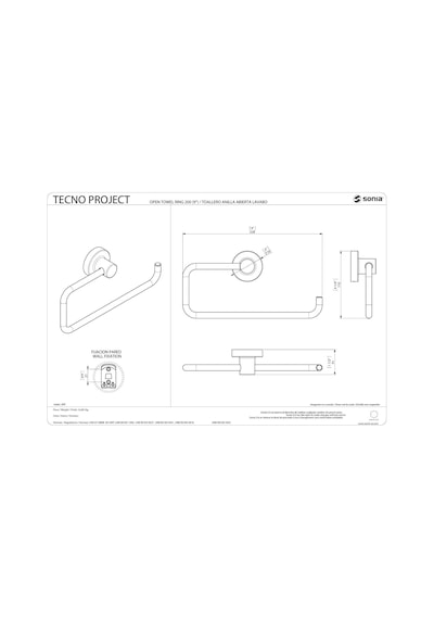Sonia -  Tecno Project Yarı Açık Havluluk Krom - 116928- Diğer
