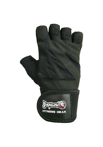 Dragondo W8064 Bilek Destekli Body & Ağırlık & Fitness Eldiveni Siyah