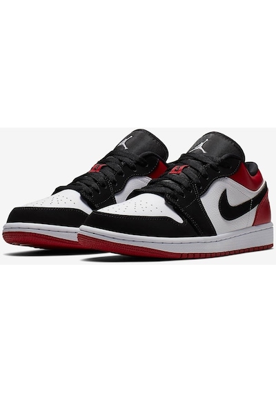 Solfej Mix Jordan 1 Low Black Toe Erkek Spor Ayakkabı Çok Renkli