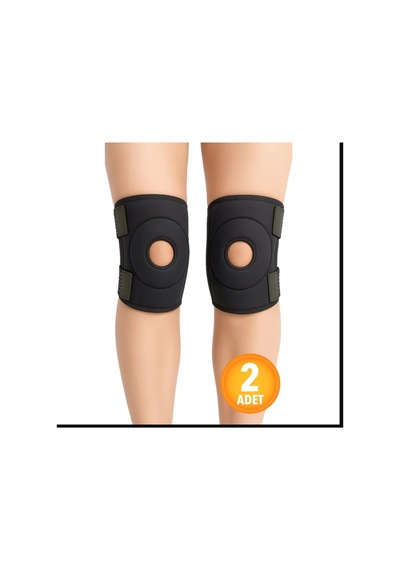 Quanzhou Menisküs İçin Medikal Dizlik Patella Ligament Destekli Termojelli Dizlik 1 Çift / Siyah