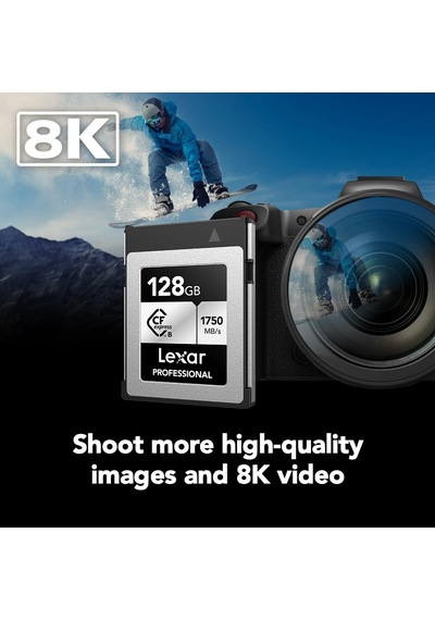 Lexar 128gb Profesyonel Cfexpress Tip B Gümüş Serisi Hafıza Kartı