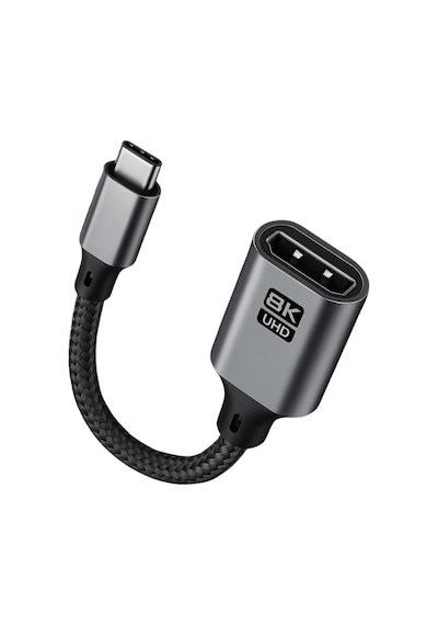 Coofbe Type C To Displayport Adaptör Dönüştürücü Çevirici 8k Uhd 60hz Type C To Dp Dönüştürücü