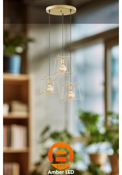 Model Taçlı Led Avize 3 Renk Işık Beyaz Gün Işığı Sarı Siyah Kasa Alüminyum Gövde Modern Tasarım Salon Otur Diğer