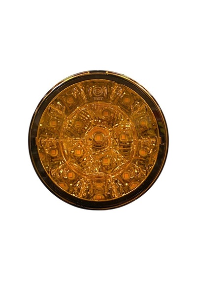 24vv Sinyal Lambası 16 Ledli Yuvarlak 98 Mm