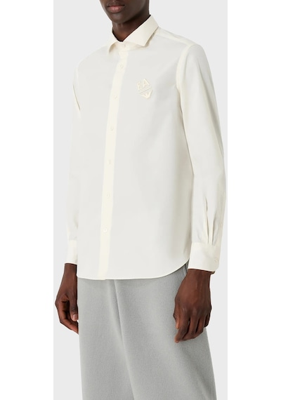 Emporio Armani Erkek Gömlek 3d1c86 1k2nz 0128 Ekru