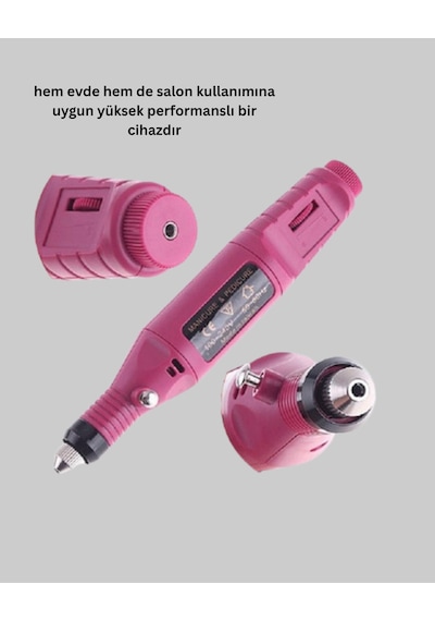 Profesyonel Tırnak Manikür Aleti Şarjlı, Ayarlanabilir Hız, Düşük Titreşim Ve Sessiz Mo